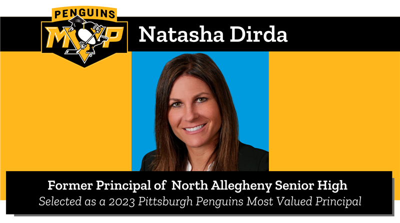 Pittsburgh Penguins MVP Natasha Dirda, Former Principal of North Allegheny HS